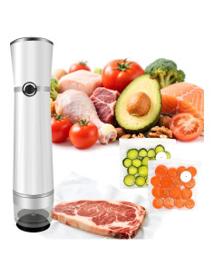 Sellador de Vacío Manual RAIN SPIRIT con 10 Bolsas Reutilizables