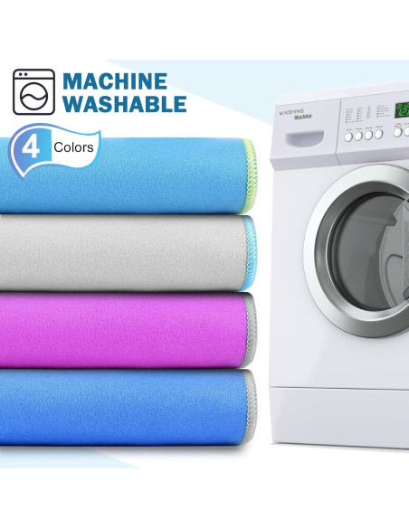 Oudain Toallas de Secado Rápido Microfibra 8 Piezas 2 Tamaños