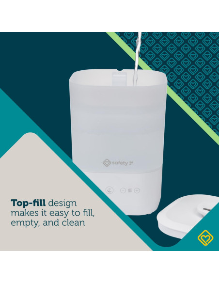 Humidificador Ultrasónico Safety 1st Comforting Top-Fill Blanco