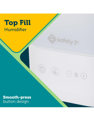 Humidificador Ultrasónico Safety 1st Comforting Top-Fill Blanco