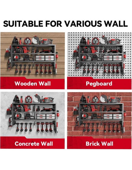 Organizador de Herramientas Eléctricas WBZYH 4 Niveles 136 kg