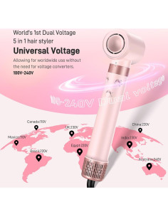 Cepillo Secador de Pelo 5 en 1 MESCOMB Doble Voltaje 1400W 2