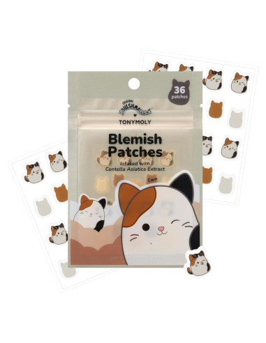 Parches para Imperfecciones Tonymoly x Squishmallows, 36 Unidades