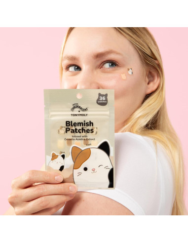 Parches para Imperfecciones Tonymoly x Squishmallows, 36 Unidades