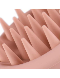 Cepillo Masajeador de Cuero Cabelludo Topmed ETS Rosa - Cerdas de Silicona Suave 2