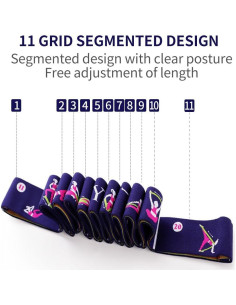 Banda de Resistencia Xensamy 11 Bucles Ajustable para Yoga 2