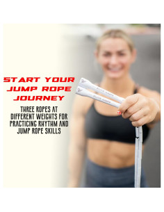 Paquete de Cuerdas de Salto Elite Jumps - 3 Cuerdas con Peso 2