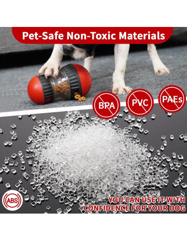 Dispensador de Golosinas Interactivo COSOWO para Perros Rojo