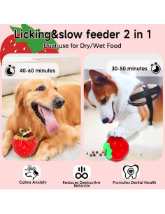 Juguete Masticable para Perros UNQBWE Rellenable 11 cm 2