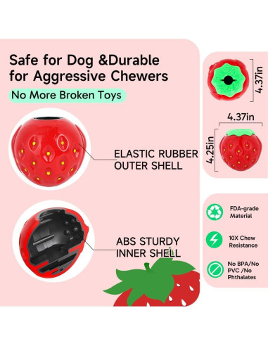 Juguete Masticable para Perros UNQBWE Rellenable 11 cm