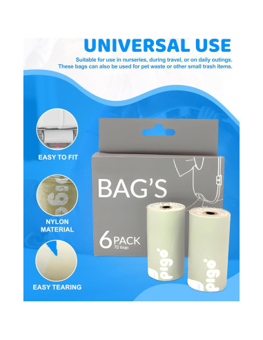 Bolsas Desechables Compostables Keepigo 72 Unidades XL