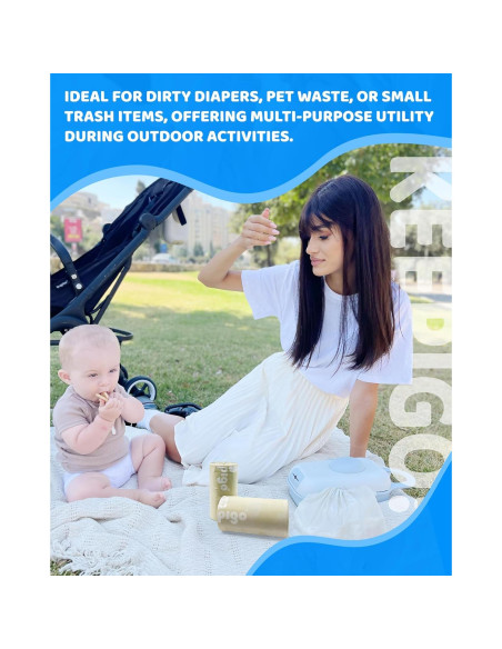 Bolsas Desechables Compostables Keepigo 72 Unidades XL Bolsas Desechables Compostables Keepigo 72 Unidades XL