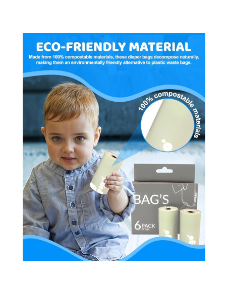 Bolsas Desechables Compostables Keepigo 72 Unidades XL Bolsas Desechables Compostables Keepigo 72 Unidades XL