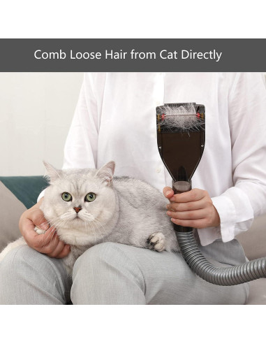 Kit de Aseo para Mascotas Defurry con Aspiradora - Cepillo y Adaptadores