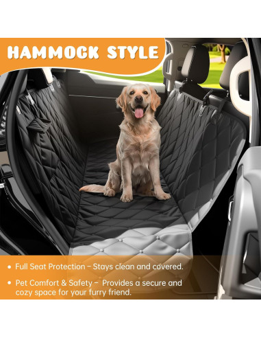 Funda de Asiento para Perros Novotopia Negra 137x150 cm Impermeable
