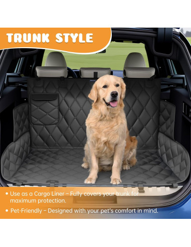 Funda de Asiento para Perros Novotopia Negra 137x150 cm Impermeable