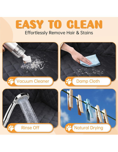 Funda de Asiento para Perros Novotopia Negra 137x150 cm Impermeable