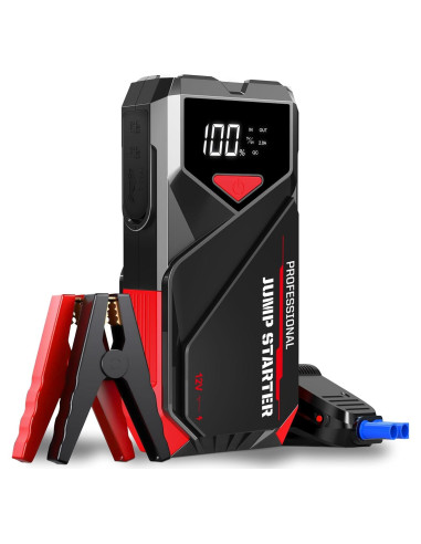 Arrancador de Batería PowQ A12 2000A 12V con Linterna LED