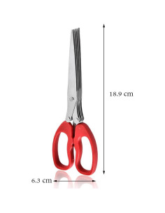 Tijeras Desgarradoras MagiDeal 19 cm Acero Inoxidable Rojo 2