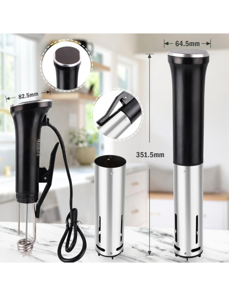 Cocinero Sous Vide auomii 1100W Acero Inoxidable Estándar
