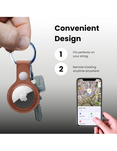 Soporte de Lujo Ace & Eon para Apple AirTag - 4 Piezas