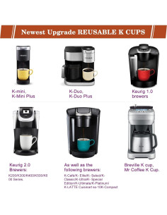 Tazas K reutilizables InwodiTeki para K-Mini y K-Duo, 4 unidades 2