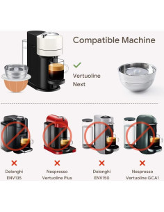 Cápsulas Reutilizables BENFUCHEN para Nespresso Vertuo Next - 80ml, 150ml, 230ml 2