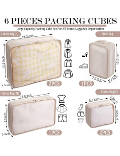 Set de 12 Cubos de Empaque Shappy - Organizador de Equipaje 2