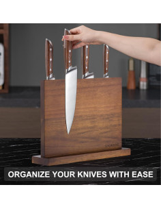 Soporte Magnético de Cuchillos STORANE de Acacia - 12 Cuchillos 2