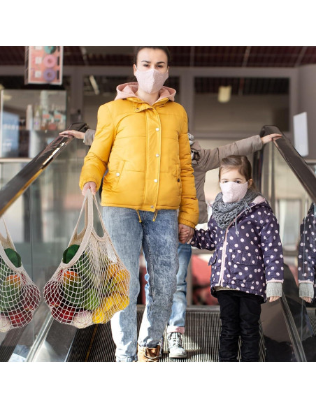 12 Bolsas de Compras Reutilizables de Algodón Beige wutfuooo