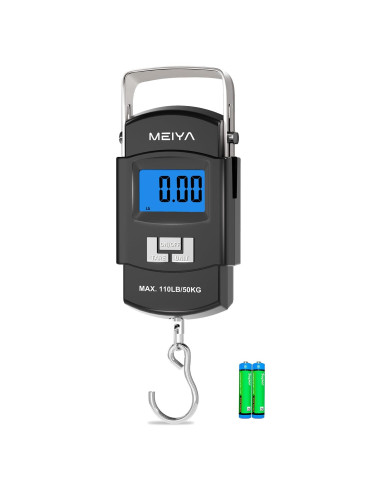 Balanza Digital de Pesca MEIYA 50kg Pantalla LCD Retroiluminada