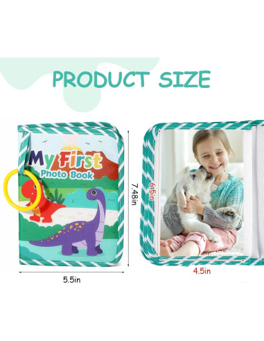 Álbum de Fotos de Bebé heqxwl Dinosaurio 17 Fotos 18.6x14.2 cm
