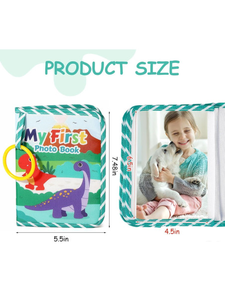 Álbum de Fotos de Bebé heqxwl Dinosaurio 17 Fotos 18.6x14.2 cm