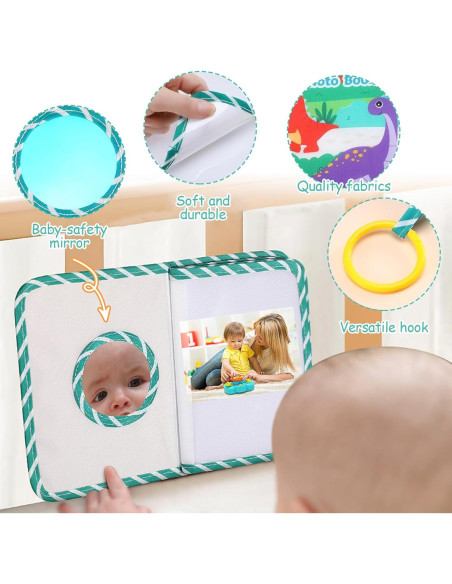 Álbum de Fotos de Bebé heqxwl Dinosaurio 17 Fotos 18.6x14.2 cm