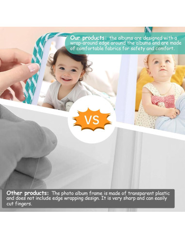 Álbum de Fotos de Bebé heqxwl Dinosaurio 17 Fotos 18.6x14.2 cm