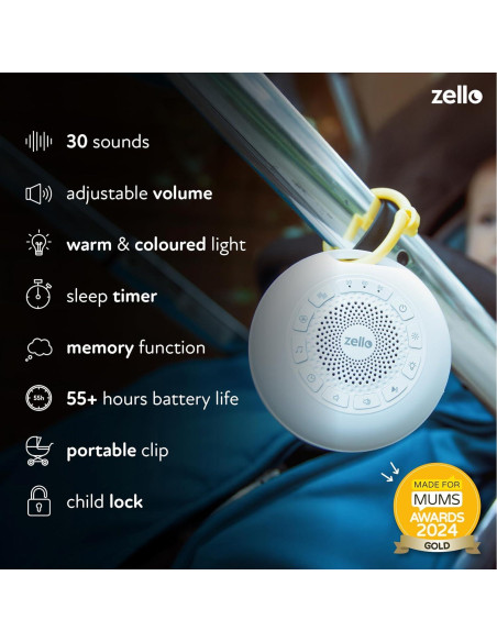 Máquina de Ruido Blanco Zello Pro Max | 30 Sonidos | 55h Batería Máquina de Ruido Blanco Zello Pro Max | 30 Sonidos | 55h Batería