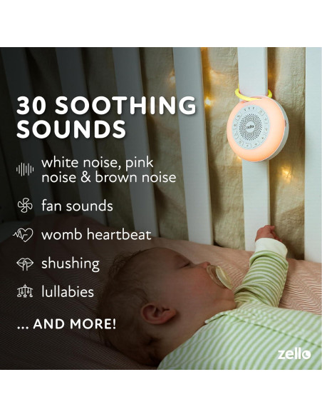 Máquina de Ruido Blanco Zello Pro Max | 30 Sonidos | 55h Batería Máquina de Ruido Blanco Zello Pro Max | 30 Sonidos | 55h Batería