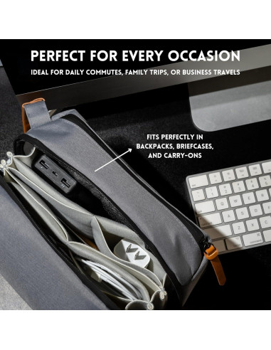 Organizador Electrónico Grande LuxAndalus YCW - Funda para Cables y Accesorios