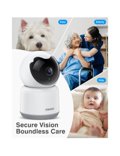 Cámara ANNKE 2K Interior WiFi 360 con Audio Bidireccional 2