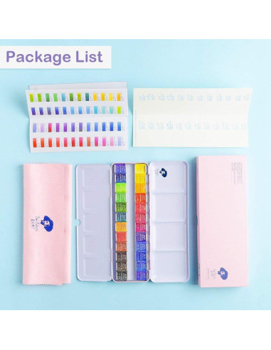 Juego de Pintura Acuarela Paul Rubens 24 Colores en Caja Metal