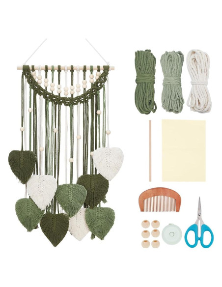 Kit de Colgante de Pared de Hoja de Macramé ORIGACH DIY