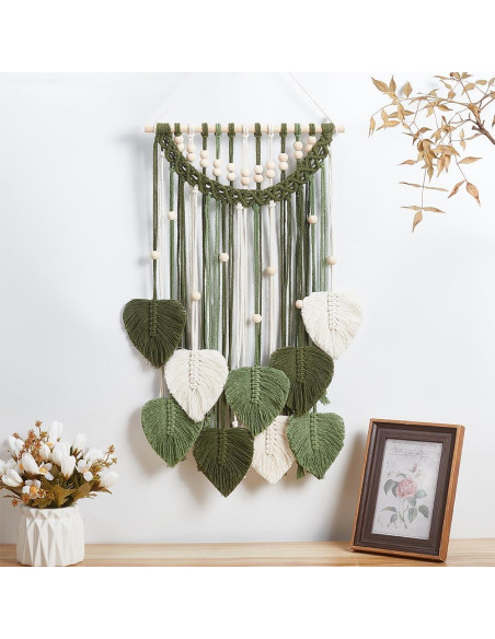 Kit de Colgante de Pared de Hoja de Macramé ORIGACH DIY