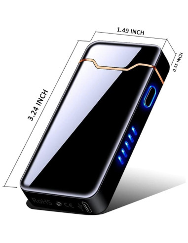 Encendedor Eléctrico COZYLIFE Táctil Arco Recargable USB Negro