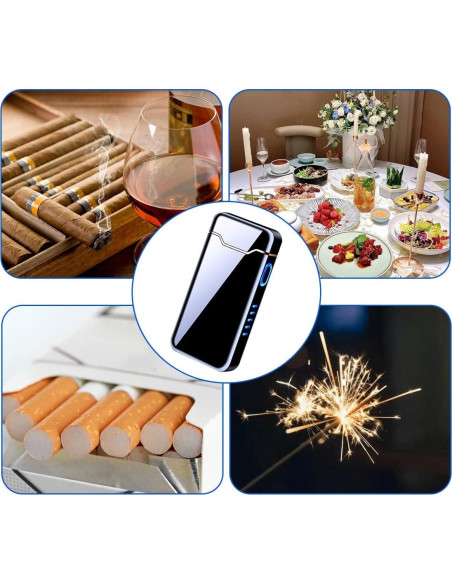 Encendedor Eléctrico COZYLIFE Táctil Arco Recargable USB Negro