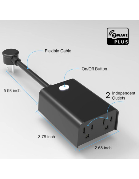 Enchufe Inteligente Exterior Z-Wave NUEVO UNO Duales Salidas IP65