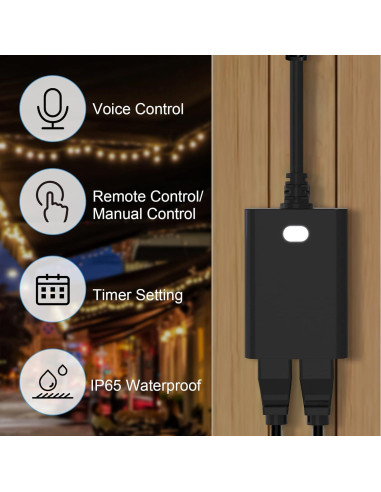 Enchufe Inteligente Exterior Z-Wave NUEVO UNO Duales Salidas IP65