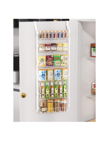 Estante Colgante LAMU 6 Niveles Blanco para Cocina y Despensa