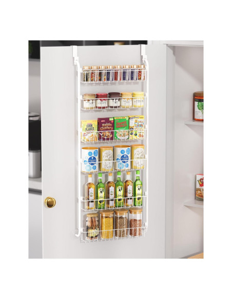 Estante Colgante LAMU 6 Niveles Blanco para Cocina y Despensa