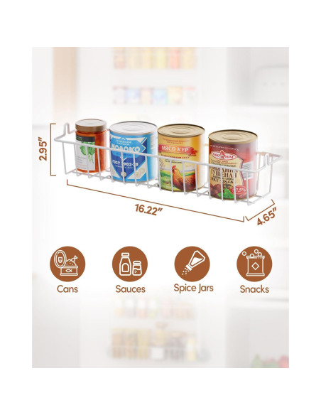 Estante Colgante LAMU 6 Niveles Blanco para Cocina y Despensa