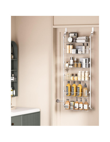 Estante Colgante LAMU 6 Niveles Blanco para Cocina y Despensa